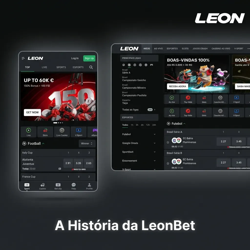 LeonBet fundada em 2007 por Leon Tsoukernik, operando de Curaçao com presença em mercados regulamentados incluindo Brasil.