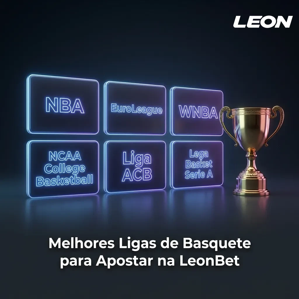 Jogadores de basquete competindo em um jogo da liga internacional com as odds de apostas da LeonBet exibidas na tela.