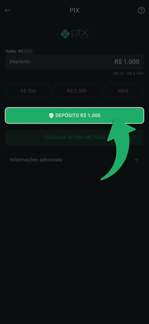 Confirme a transação e finalize o pagamento na LeonBet.
