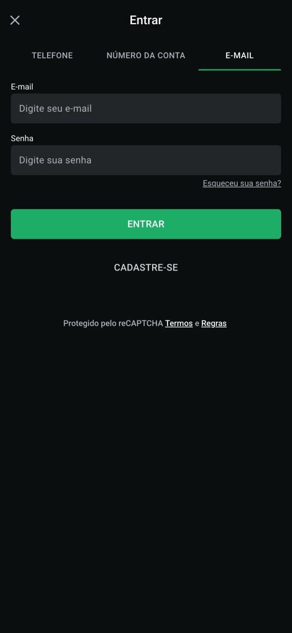 Faça login na sua conta LeonBet.